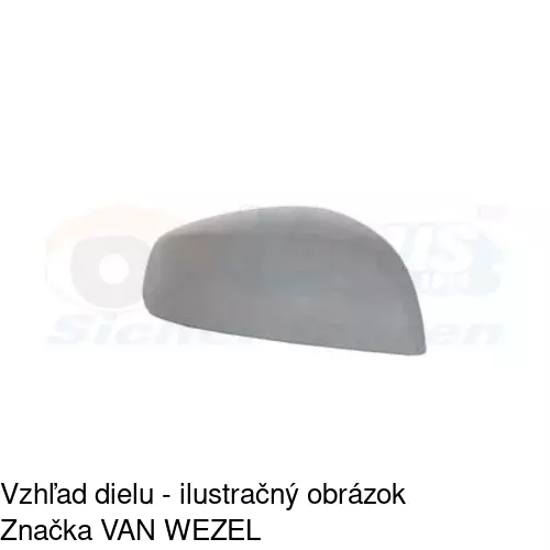 Rám vonkajšieho zrkadla 550655TM /POLCAR/ - obr. 3