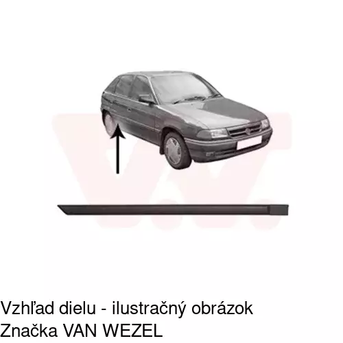 Lišta dverí POLCAR 55070048