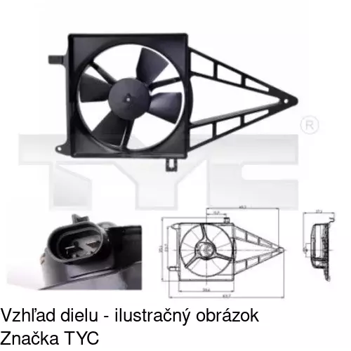 Ventilátory chladičov POLCAR 550723W1