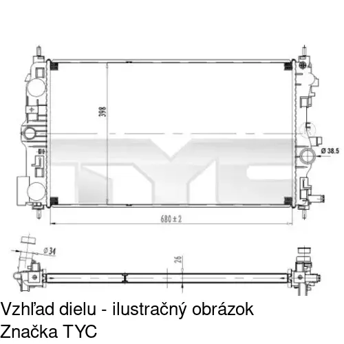 Chladiče vody POLCAR 551108-6