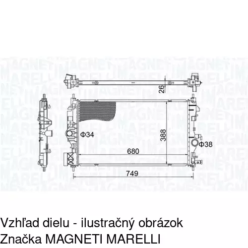 Chladiče vody 551108-6 /POLCAR/ - obr. 1