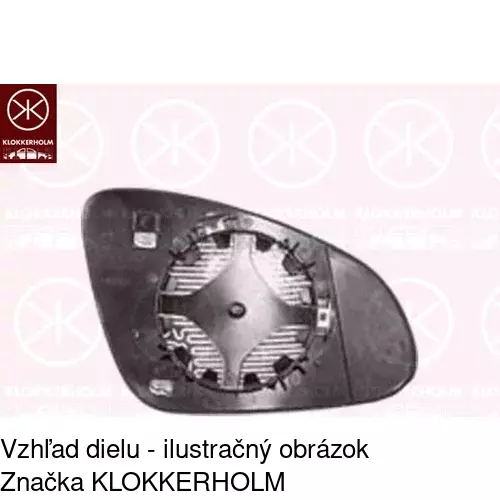 Sklo vonkajšieho zrkadla s držiakom 5511544E /POLCAR/ - obr. 4