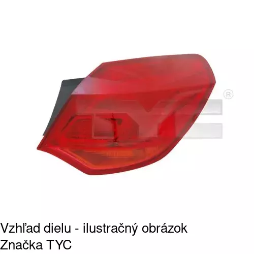 Zadné svetlo POLCAR 5511870E