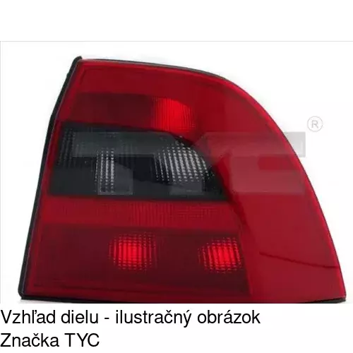 Zadné svetlo POLCAR 5517872E