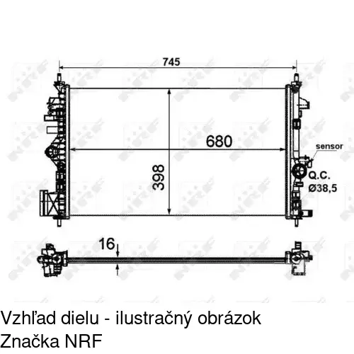 Chladiče vody POLCAR 552008-1 - obr. 1