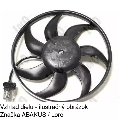 Ventilátor bez krytu / podpery POLCAR 555623U5 - obr. 3