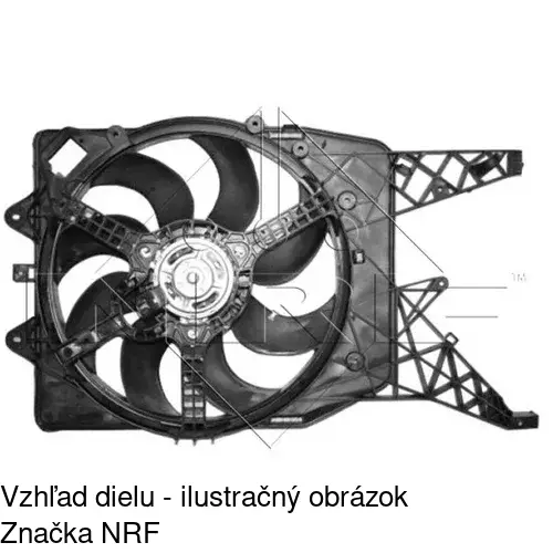 Ventilátor bez krytu / podpery 555823U7 /POLCAR/ - obr. 3