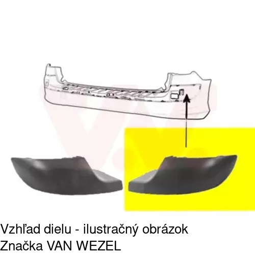 Lišta nárazníka POLCAR 57129612 - obr. 1