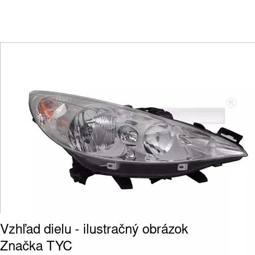 Hlavný reflektor POLCAR 572409-E