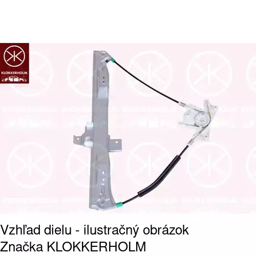 Mechanizmus sťahovania okna elektrický bez motora POLCAR 5748PSG1 - obr. 1