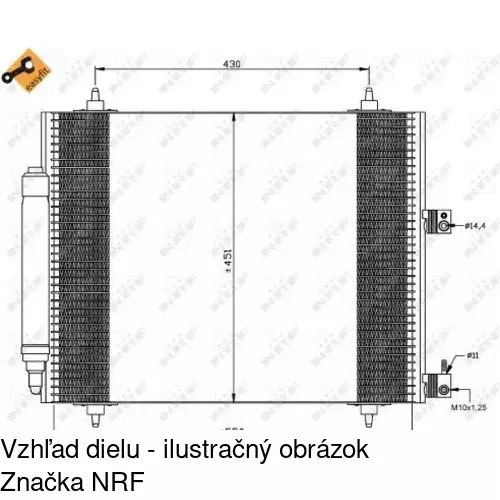 Chladiče klimatizácie POLCAR 5787K8C1 - obr. 1