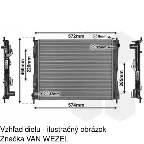 Chladiče vody 600108-2 /POLCAR/ - obr. 3