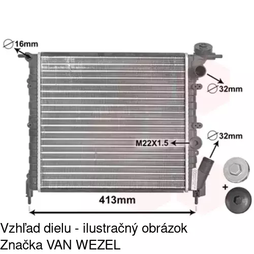 Chladiče vody POLCAR 600608-1 - obr. 3