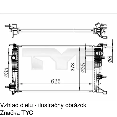 Chladiče vody POLCAR 601408-1