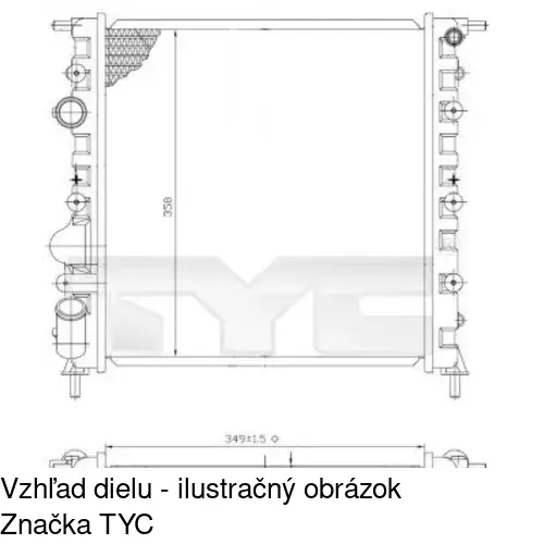 Chladiče vody POLCAR 601508-2