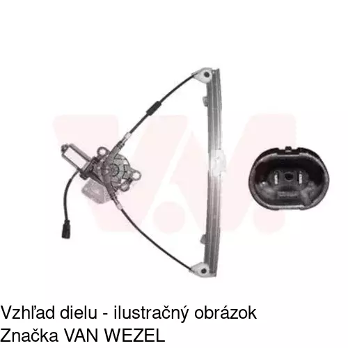 Elektrický mechanizmus okna dverí POLCAR 6015PSE1 - obr. 4