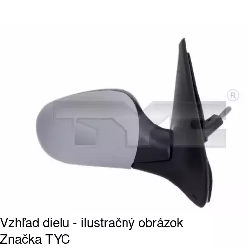 Vonkajšie zrkadlo POLCAR 6016524E - obr. 4