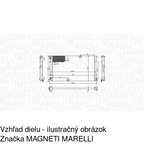 Chladiče vody POLCAR 602608A4 - obr. 2