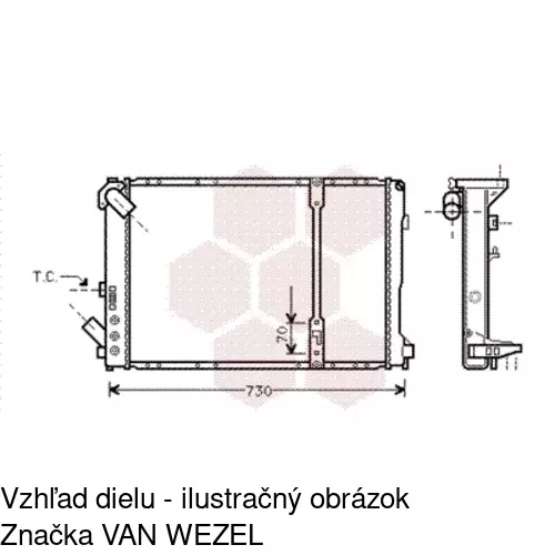 Chladiče vody POLCAR 6032087X - obr. 1