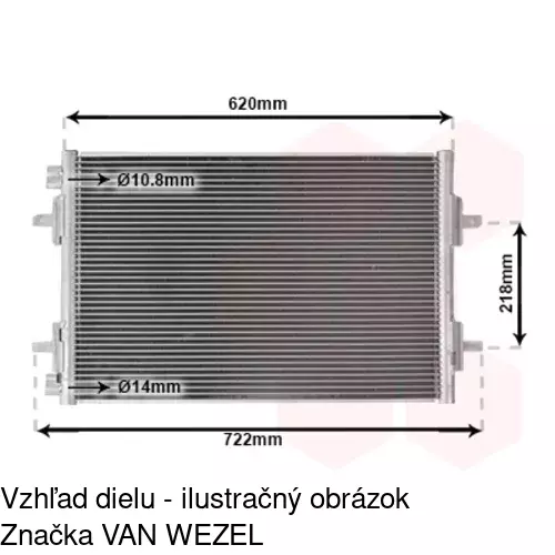 Chladiče klimatizácie POLCAR 6051K8C2 - obr. 2