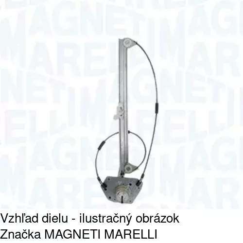 Elektrický mechanizmus okna dverí POLCAR 6052PSE4 - obr. 1