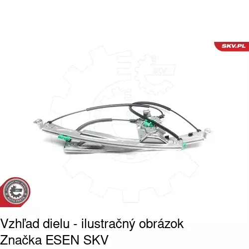 Mechanizmus sťahovania okna elektrický bez motora POLCAR 6055PSG2 - obr. 2