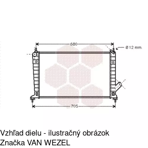 Chladiče vody POLCAR 652308-1 - obr. 1