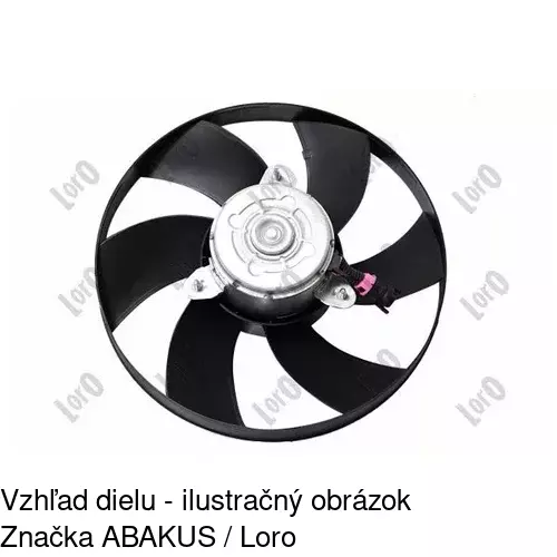 Ventilátor bez krytu / podpery POLCAR 671423U5 - obr. 2