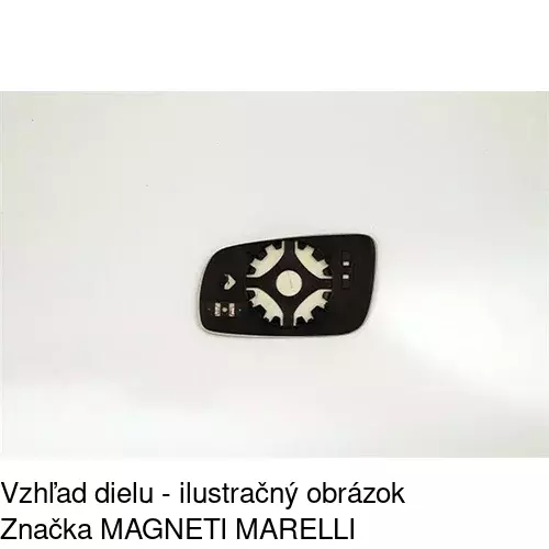 Sklo vonkajšieho zrkadla s držiakom 6920558M /POLCAR/ - obr. 1