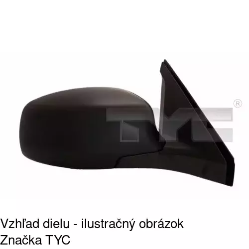 Vonkajšie zrkadlo POLCAR 742352-E