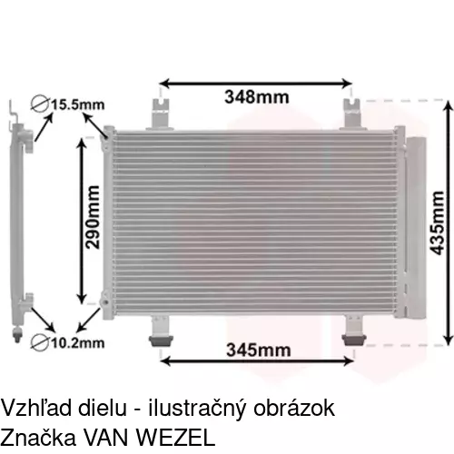 Chladiče klimatizácie 7423K8C1S /POLCAR/ - obr. 1