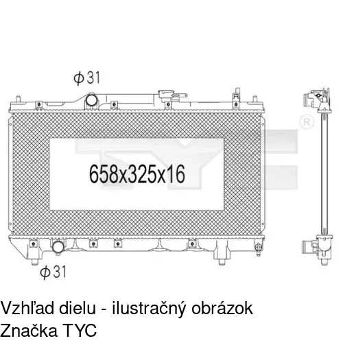 Chladiče vody 812308-1 /POLCAR/