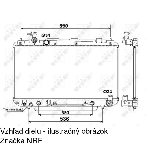 Chladiče vody POLCAR 814608-4