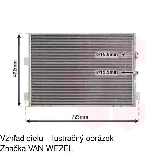 Chladiče klimatizácie POLCAR 8166K8C1