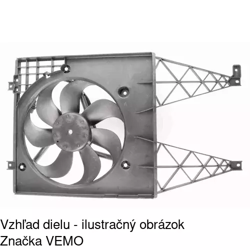 Ventilátor bez krytu / podpery POLCAR 952423U2-Q - obr. 1