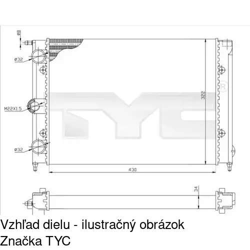 Chladiče vody POLCAR 953408-1