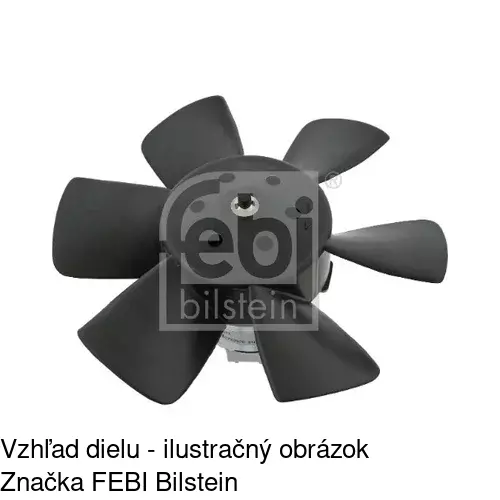 Ventilátor bez krytu / podpery POLCAR 953423U1 - obr. 2