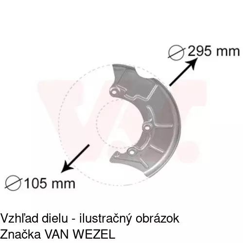 Brzdovy štít POLCAR 9541OT-1 - obr. 4