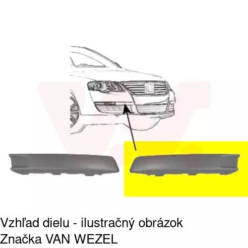 Lišta nárazníka 95550727 /POLCAR/ - obr. 1