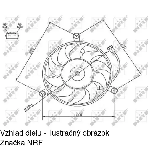 Ventilátor bez krytu / podpery POLCAR 956623U2 - obr. 3