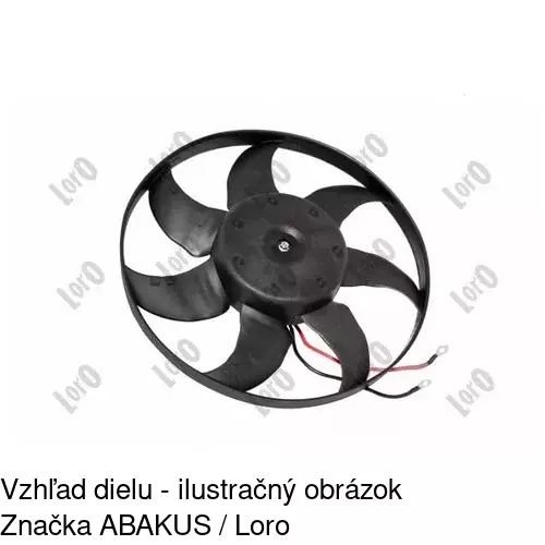 Ventilátor bez krytu / podpery POLCAR 956623U4