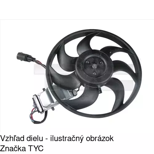 Ventilátor bez krytu / podpery POLCAR 958023U5