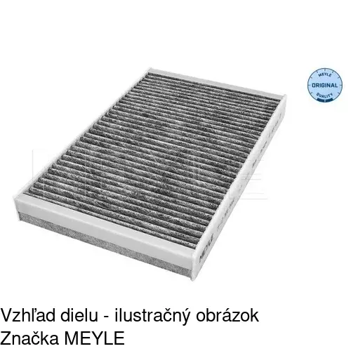 Kabínový filter s uhlíkom POLCAR S11-1005 - obr. 2