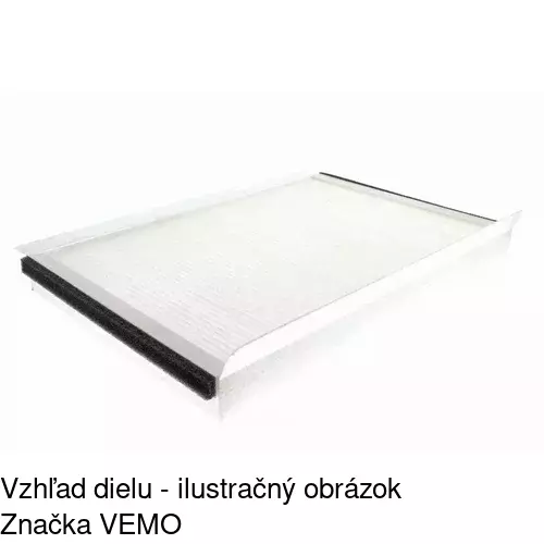 Kabínový filter s uhlíkom POLCAR S11-1076 - obr. 2