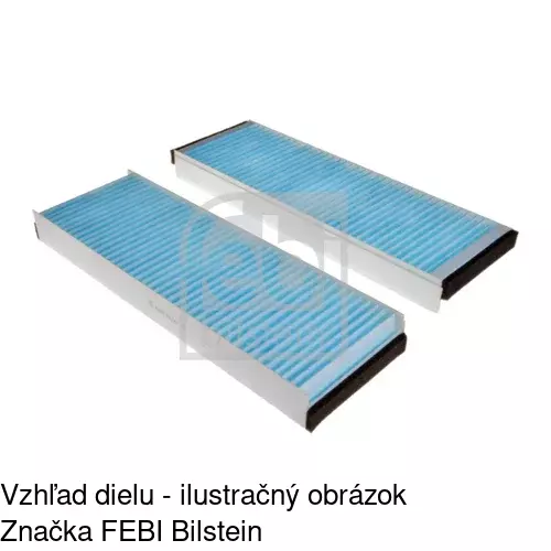 Kabínový filter s uhlíkom POLCAR S11-1088 - obr. 1