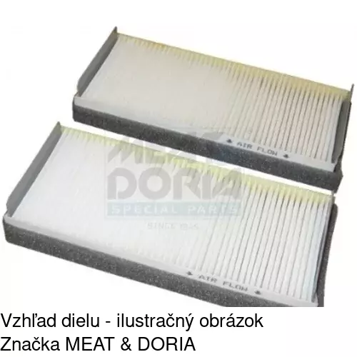 Kabínový filter s uhlíkom POLCAR S11-1092 - obr. 2