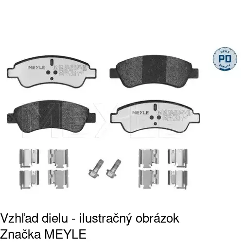 Brzdové dosky POLCAR S70-0017 - obr. 3