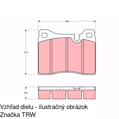 Brzdové dosky POLCAR S70-0032 - obr. 5