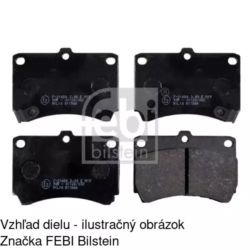 Brzdové dosky S70-0063 /POLCAR/ - obr. 2