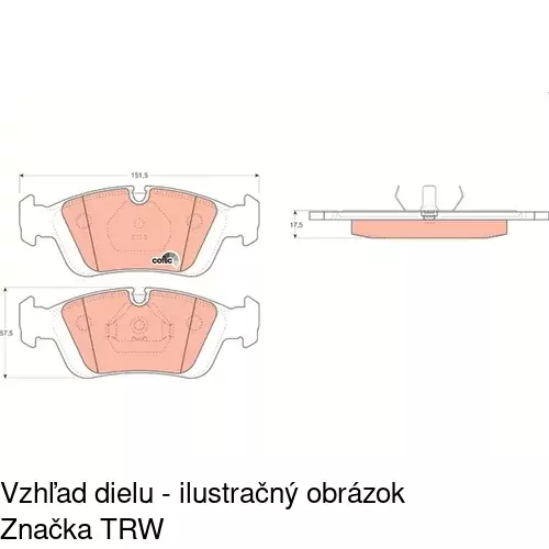 Brzdové dosky POLCAR S70-0071 - obr. 5